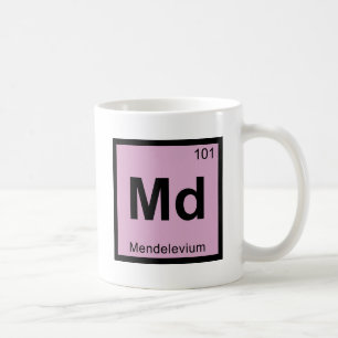 Md - Mendelevium Chemistry Periodic Table Symbol Coffee Mug