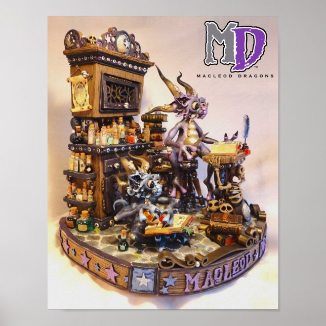 MD Merlin Dragons 11"x14" Mini Poster (Front)