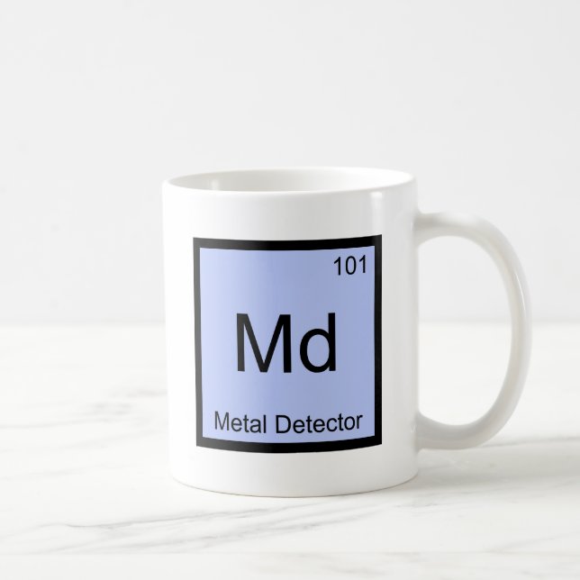 Md - Metal Detector Chemistry Element Symbol Tee Coffee Mug (Right)