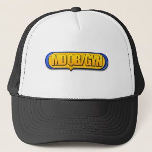 MD OB/GYN LOGO OVAL OBSTETRICS GYNECOLOGY TRUCKER HAT