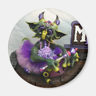 MD Princess Alina Dragon Magnet, Round Magnet