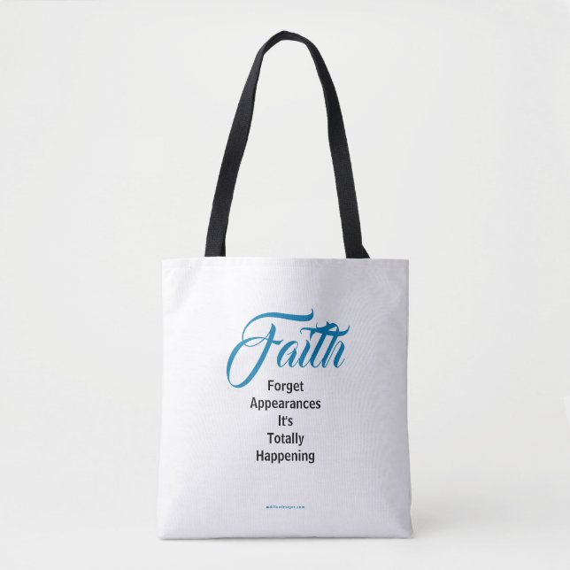 MDILLONDESIGNS.COM presents #FAITH Tote Bag (Front)