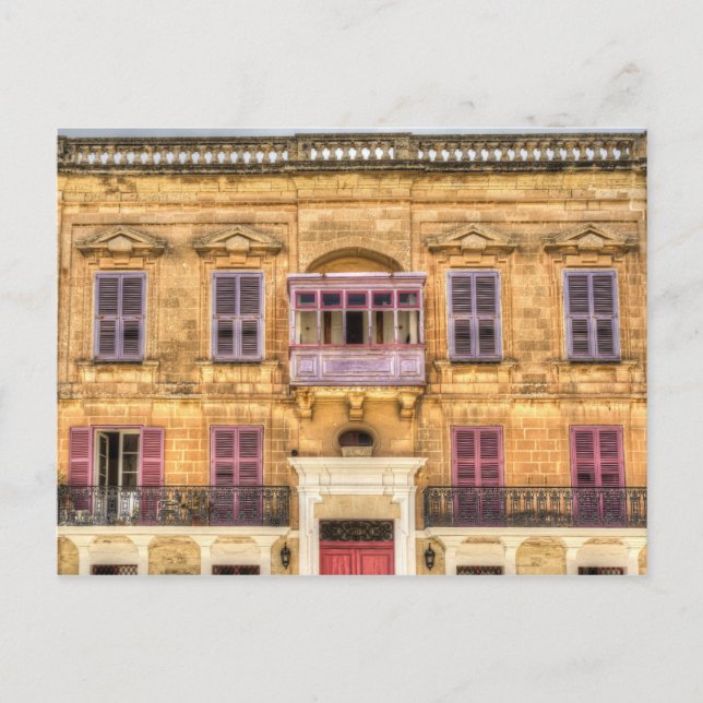 Mdina Malta Architecture Postcard (Front)