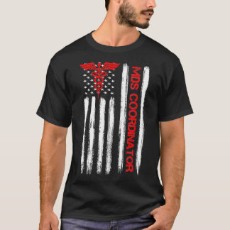 Mds Coordinator Nurse American Flag RN Registered  T-Shirt