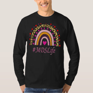 Mds Nurse Leopard Rainbow Nurse's Week T-Shirt