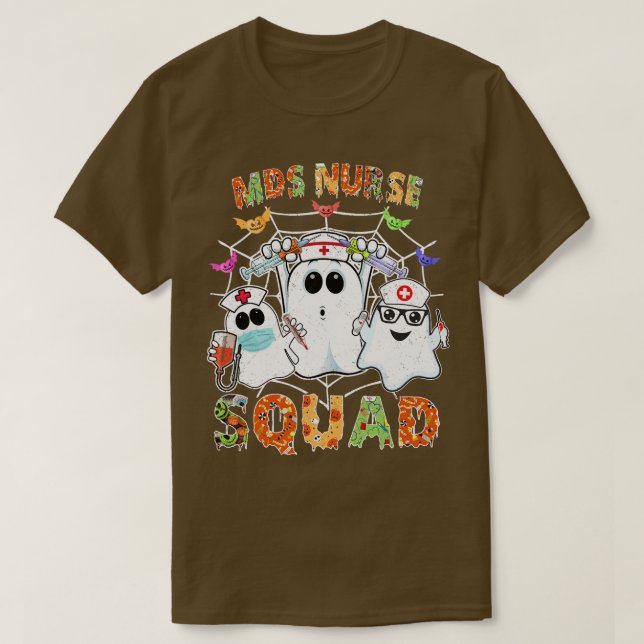MDS Nurse Squad Boo Halloween Matching TShirt retr (Design Front)