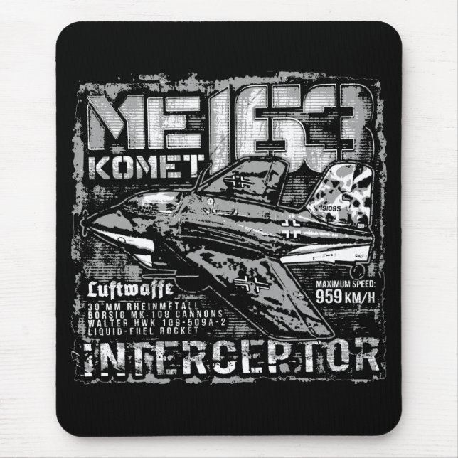 Me 163 Komet Mouse Pad (Front)