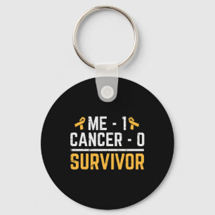Me 1 Childhood Cancer 0 Survivor Awareness Boys Gi Key Ring