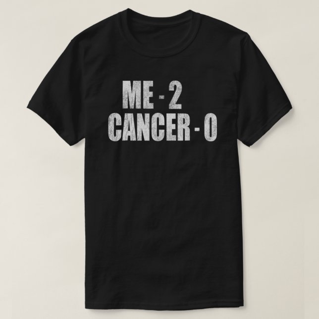 Me 2 Cancer 0 Cancer Awareness Gif Classic T-Shirt (Design Front)