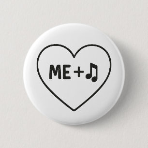 Me and Music 6 Cm Round Badge