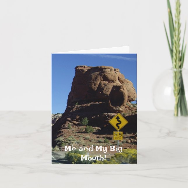 Me and My Big Mouth - I'm Sorry! Greeting Card (Front)