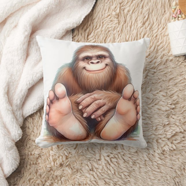 Me and My Bigfoot Cushion (Blanket)