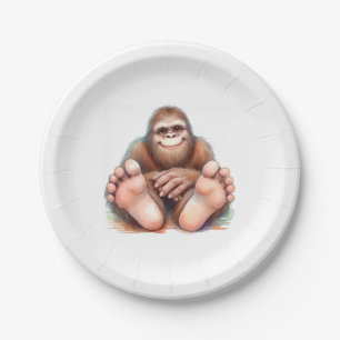 Me and My Bigfoot Paper Plate