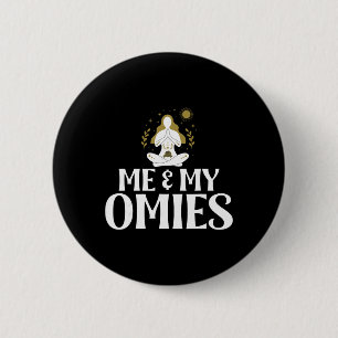 Me And My Omies Symbol Namaste Om Religion Meditat 6 Cm Round Badge