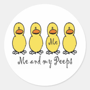 Me and My Peeps Classic Round Sticker