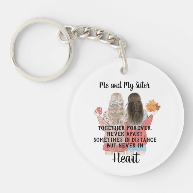 Me and My Sister Key Ring (Front)