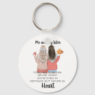 Me and My Sister Key Ring