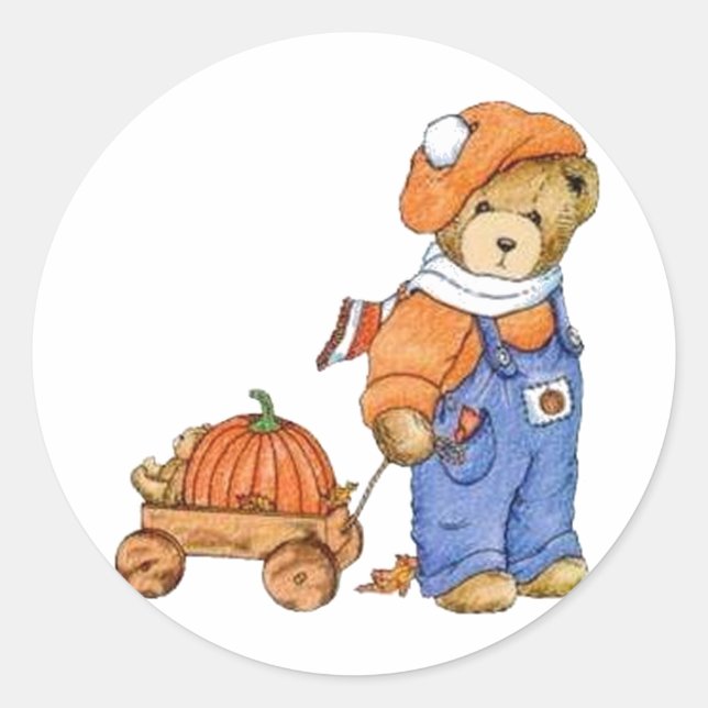 Me and My Wagon Classic Round Sticker (Front)