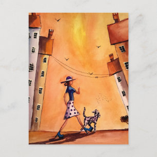 Me and the Dalmatian Postcard