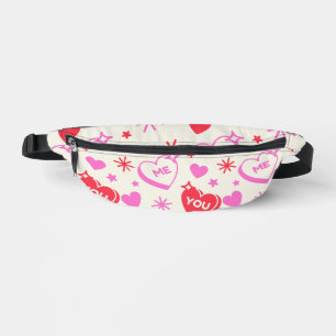 Me and You Romantic Hearts Fanny Pack