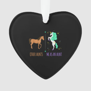 Me As Aunt Or Aunts Horse Unicorn Gift Ornament