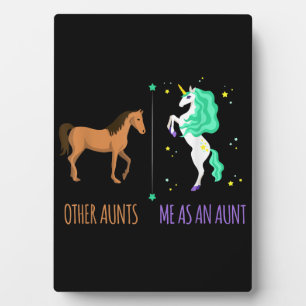 Me As Aunt Or Aunts Horse Unicorn Gift Plaque