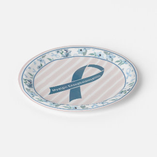 ME/CFS Awareness Ribbon Paper Plate