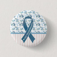 Me/CFS Blue Ribbon Awareness Button