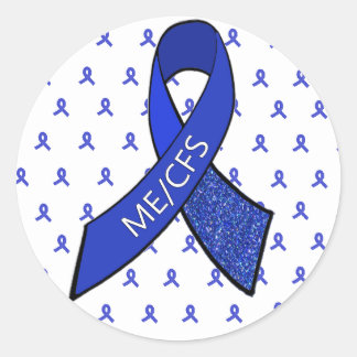 ME/CFS Blue Ribbon Awareness Stickers