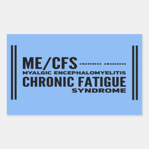 ME/CFS Chronic Fatigue Syndrome Awareness Rectangular Sticker