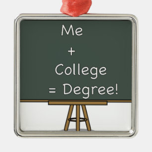 Me + College = Degree Ornament