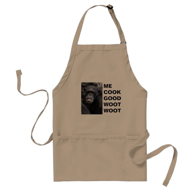 Me Cook Good, Woot Woot Standard Apron (Front)