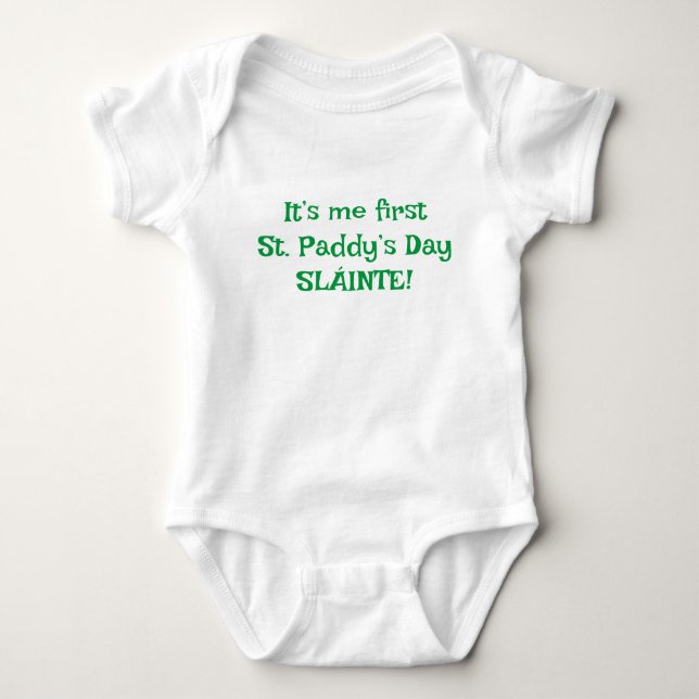 Me First St. Paddy’s Bodysuit (Front)