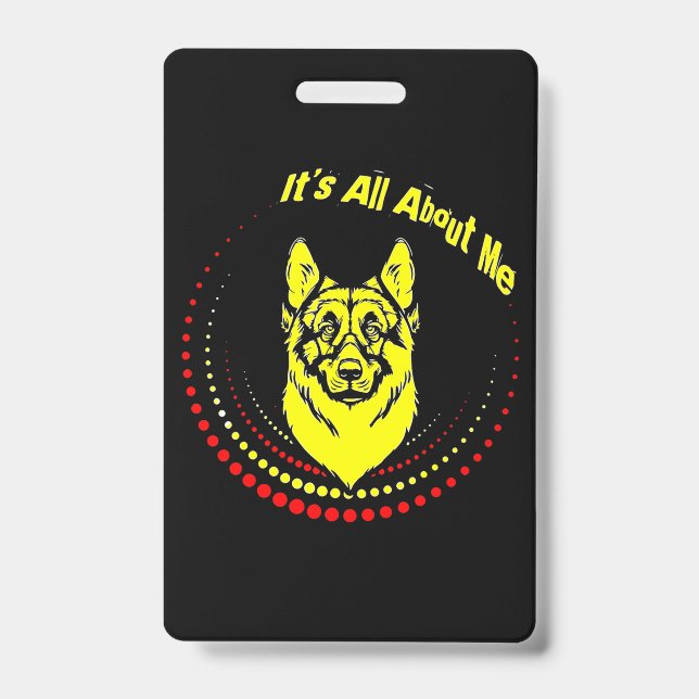 Me German Shepherd ID Badge (Front)