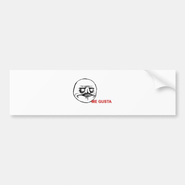 Me Gusta Bumper Sticker (Front)