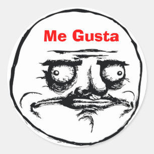 Me Gusta Classic Round Sticker