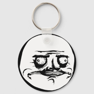Me Gusta Face Meme Key Ring