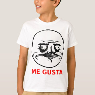 Me Gusta Face with Text T-Shirt