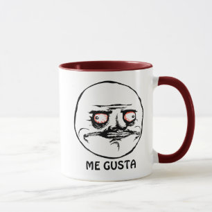 Me Gusta raging comic face Mug