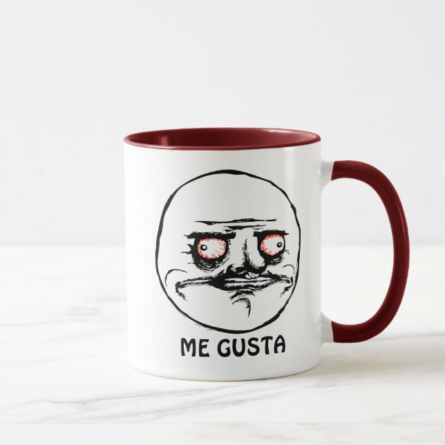 Me Gusta raging comic face Mug (Right)