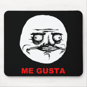 Me Gusta (text) Mouse Pad