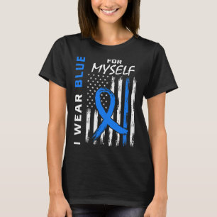 Me I Wear Blue For Myself Diabetes Awareness Ameri T-Shirt