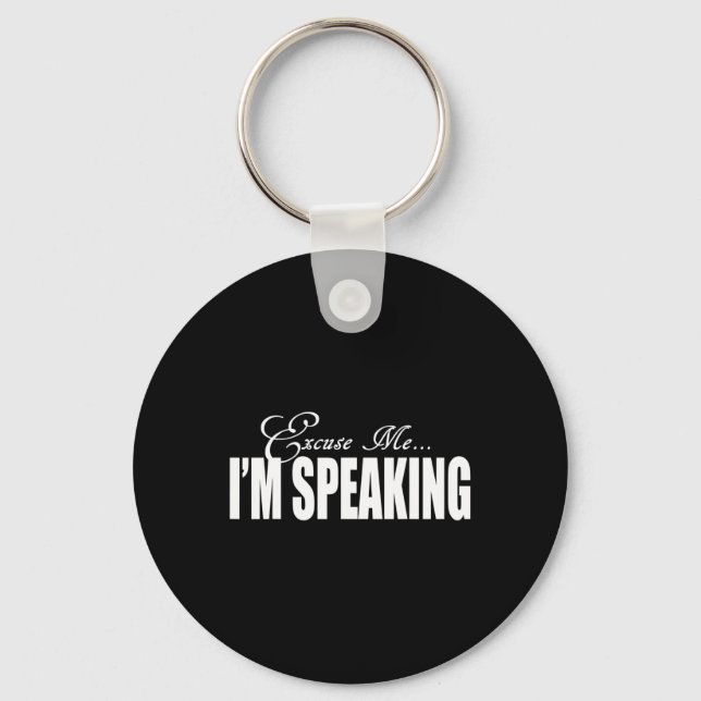 Me... I'm Speaking Harris Pence Debate  Key Ring (Front)