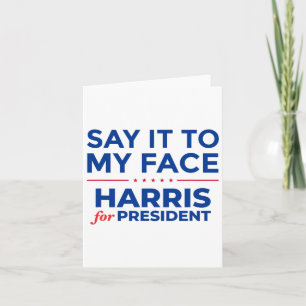 Me Kamala Harris For President Election 2024  Card