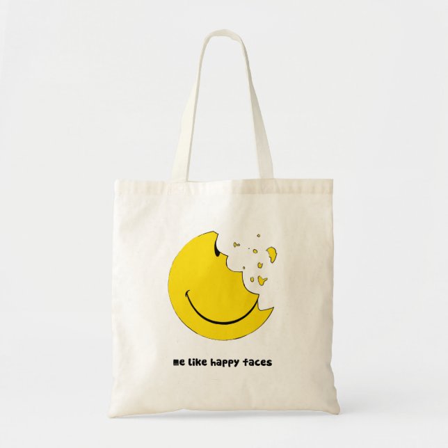 me like happy faces bag (Front)