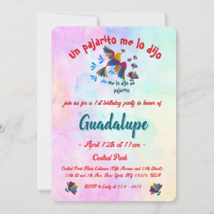 Me lo dijo un pajarito - Arte Popular Mexicano Invitation