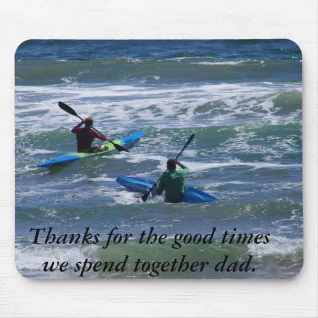 Me & my best Friend, Happy Father's Day_ Mousepad (Front)