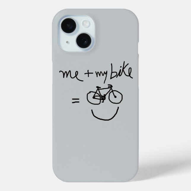 me & my Bike = happiness Case-Mate iPhone Case (Back)