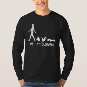 Me My Followers Squirrel Lama Cute Animal Social T-Shirt