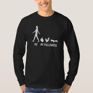 Me My Followers Squirrel Lama Cute Animal Social T-Shirt